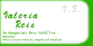 valeria reis business card